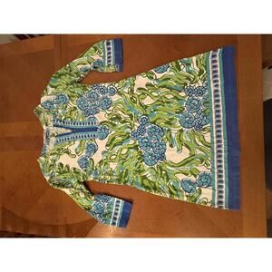 Barbara Gerwit XL Floral Pattern Dress with 3/4 Sleeves